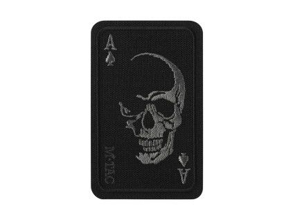 Nášivka  Patch Face of war (Embroidery) - černá