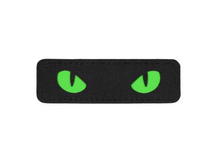 Nášivka  Patch Cat Eyes Laser Cut -Černá/Zelena