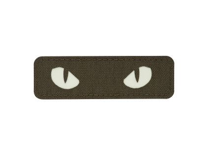 Nášivka  Patch Cat Eyes Laser Cut - Ranger Green/GID
