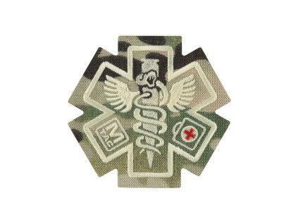 Nášivka Patch Paramedic vyšívaná - multicam