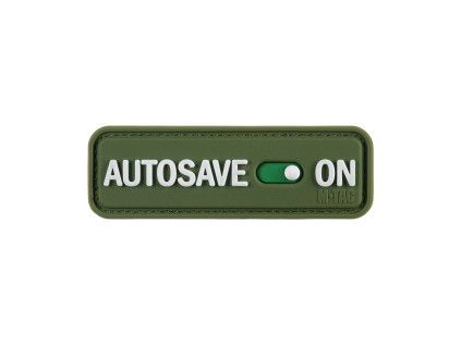 Nášivka Patch 3D PVC AUTOSAVE - oliv