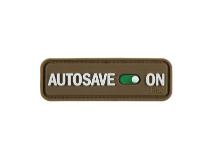 Nášivka Patch 3D PVC AUTOSAVE - coyote