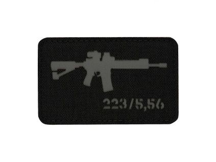 Nášivka AR-15 223/5,56 - Black/Grey