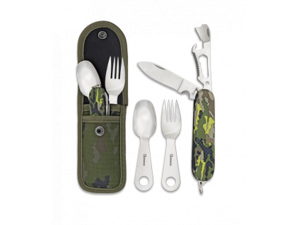 Se příboru s nožem ALB 33044 - multicam green