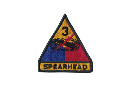 Nášivka U.S.Army 3rd Armored Division "SPEARHEAD" - barevná - nepoužité