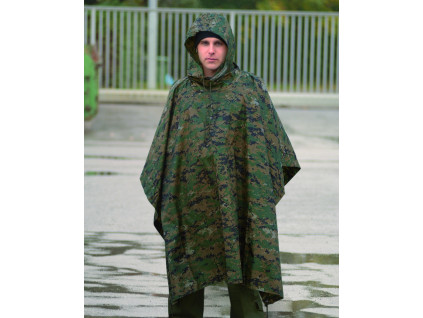 Pončo RS digital woodland