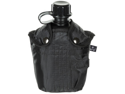 Láhev MFH 33213 polní US 1L s obalem - černá