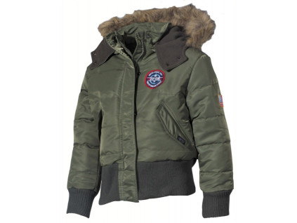48310 mfh us detska bunda polar n2b zelena