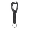 Klíčenka PARACORD s karabinou MOLLE - černá