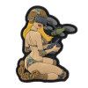 Nášivka  Patch Tactical Girl #6 PVC - camo