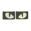 Nášivka  Patch Tiger Eyes Laser Cut (couple) - Ranger Green