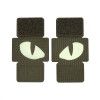 Nášivka  Patch Tiger Eyes Laser Cut (couple) - Ranger Green