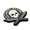 Nášivka  Patch No Knife - No Life 3D PVC - Black/white