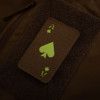 Nášivka  Patch Ace of Spades Laser Cut - Coyote/GID