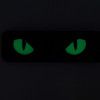 Nášivka  Patch Cat Eyes Laser Cut - Černá/GID