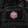 Nášivka Patch Paramedic vyšívaná - černo - červená