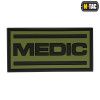 Nášivka Patch PVC MEDIC - černá/oliv