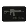 Nášivka AR-15 223/5,56 - Black/Grey