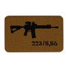 Nášivka AR-15 223/5,56 - Coyote/Black