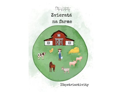 Pracovný zošit na suchý zips - Zvieratá na farme