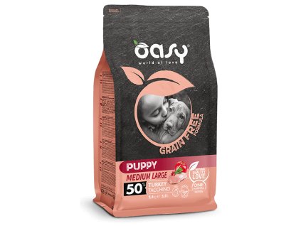 3557 n Pack Secco Cane Grain Free DOG Puppy Medium Large Tacchino