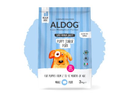 Aldog puppy junior pork medium large