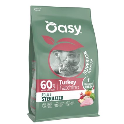 Oasy Superior formula Adult Sterilized Turkey Petrium