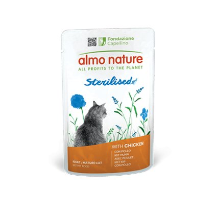 Almo Nature Sterilised with Chicken 70g Petrium