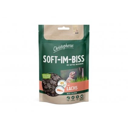 1667 christopherus soft im biss dog pochutky losos 125g