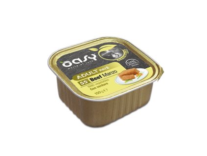 Oasy Grain Free Formula Paté Adult Beef with Vegetables 150g