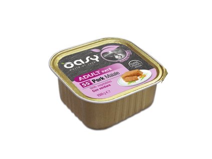 Oasy Grain Free Formula Paté Adult Pork with Vegetables 150g