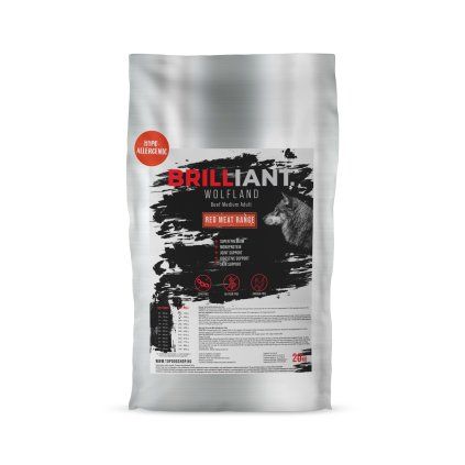 Brilliant Wolfland Beef Medium Maxi Adult 20kg Petrium