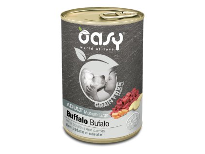 Oasy Adult Bufalo Grain Free 400 Cane WET