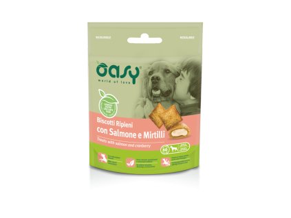 Oasy Biscotti Cane Salmone e Mirtilli