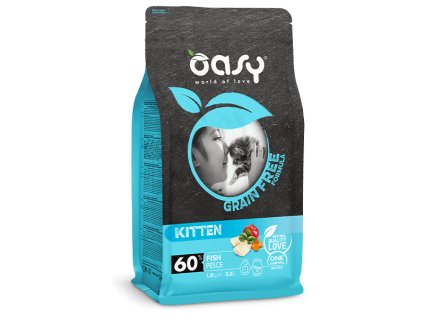 3560 n Pack Secco Gatto Grainfree 0001 OASY Grain Free CAT Kitten Pesce