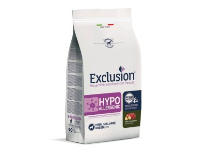 Exclusion hypoallergenic Horse&Potato Medium Large breed 12kg