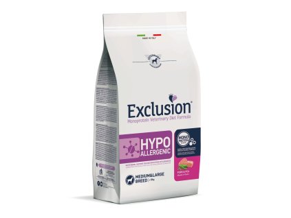 Exclusion Hypoallergenic Pork & Pea Medium Large breed