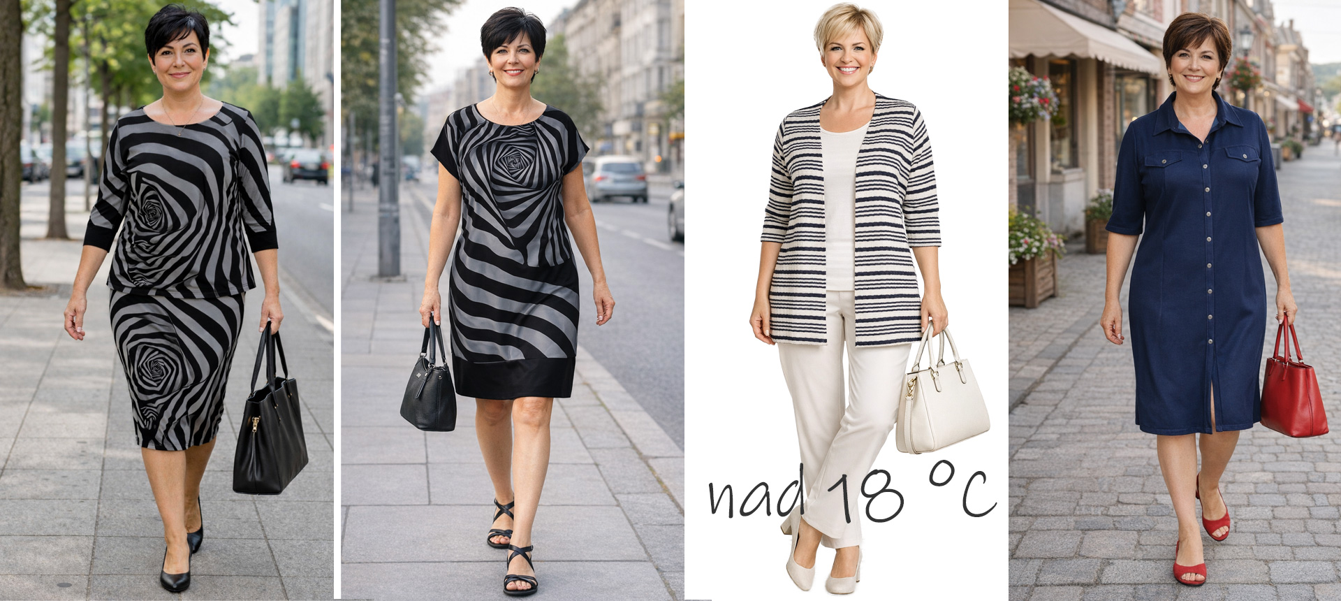 polyesterový úplet pro plnoštíhlé