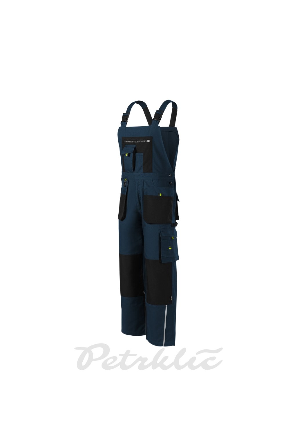 Ranger Pracovní kalhoty s laclem pánské Plátnová vazba, 65 % polyester, 35 % bavlna, 270 g/m²; CORDURA® 100 % polyamid, 210 g/m² (Barva námořní modrá, Velikost - cisla,pismena 44/46)