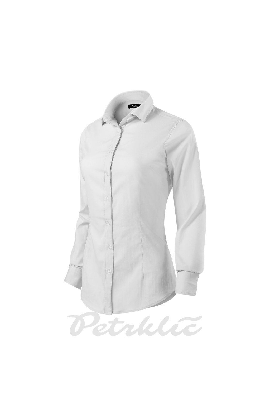 Dynamic Košile dámská Plátnová vazba, 68 % bavlna, 29 % polyamid, 3 % elastan (Barva bílá, Velikost - cisla,pismena S)
