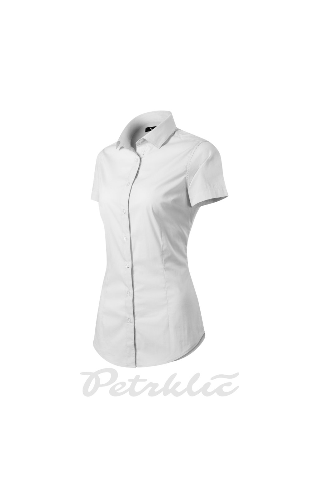 Flash Košile dámská Plátnová vazba, 68 % bavlna, 29 % polyamid, 3 % elastan (Barva bílá, Velikost - cisla,pismena S)