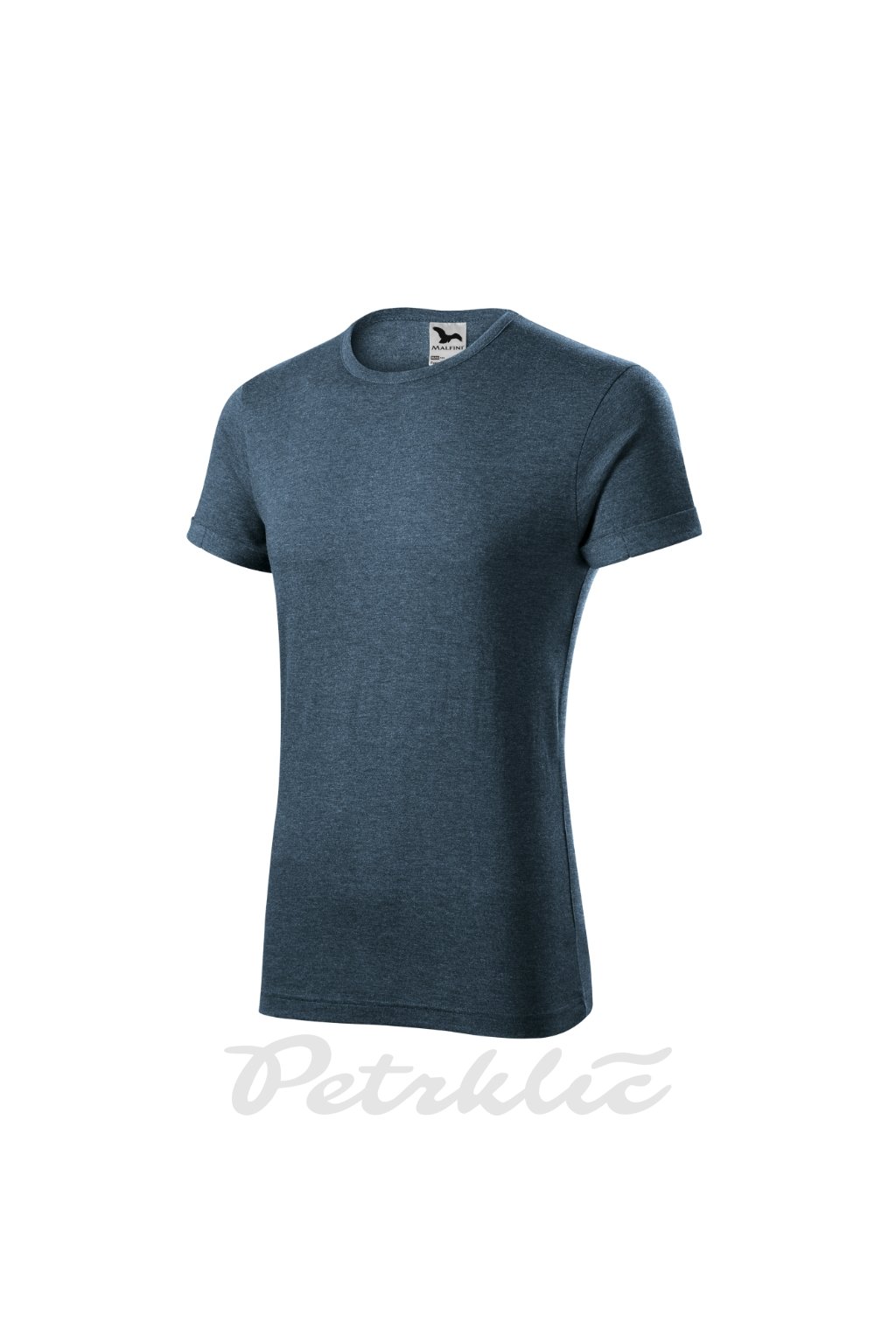 Fusion Tričko pánské  Single Jersey, 65 % polyester, 35 % bavlna (Barva tmavý denim melír, Velikost - cisla,pismena S)