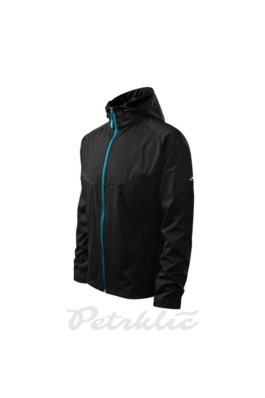 Cool Softshellová bunda pánská Softshell: 100 % polyester TPU membrána voděodolnost 5 000 mm, prodyšnost 2 000 g/m²/24 hod (Barva černá, Velikost - cisla,pismena S)