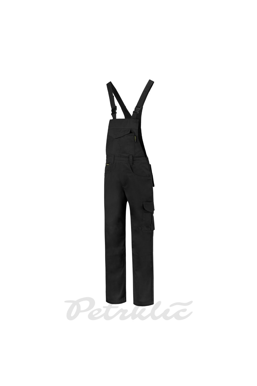 Dungaree Overall Industrial Pracovní kalhoty s laclem unisex Kepr, 65 % polyester, 35 % bavlna (Barva černá, Velikost - cisla,pismena S)