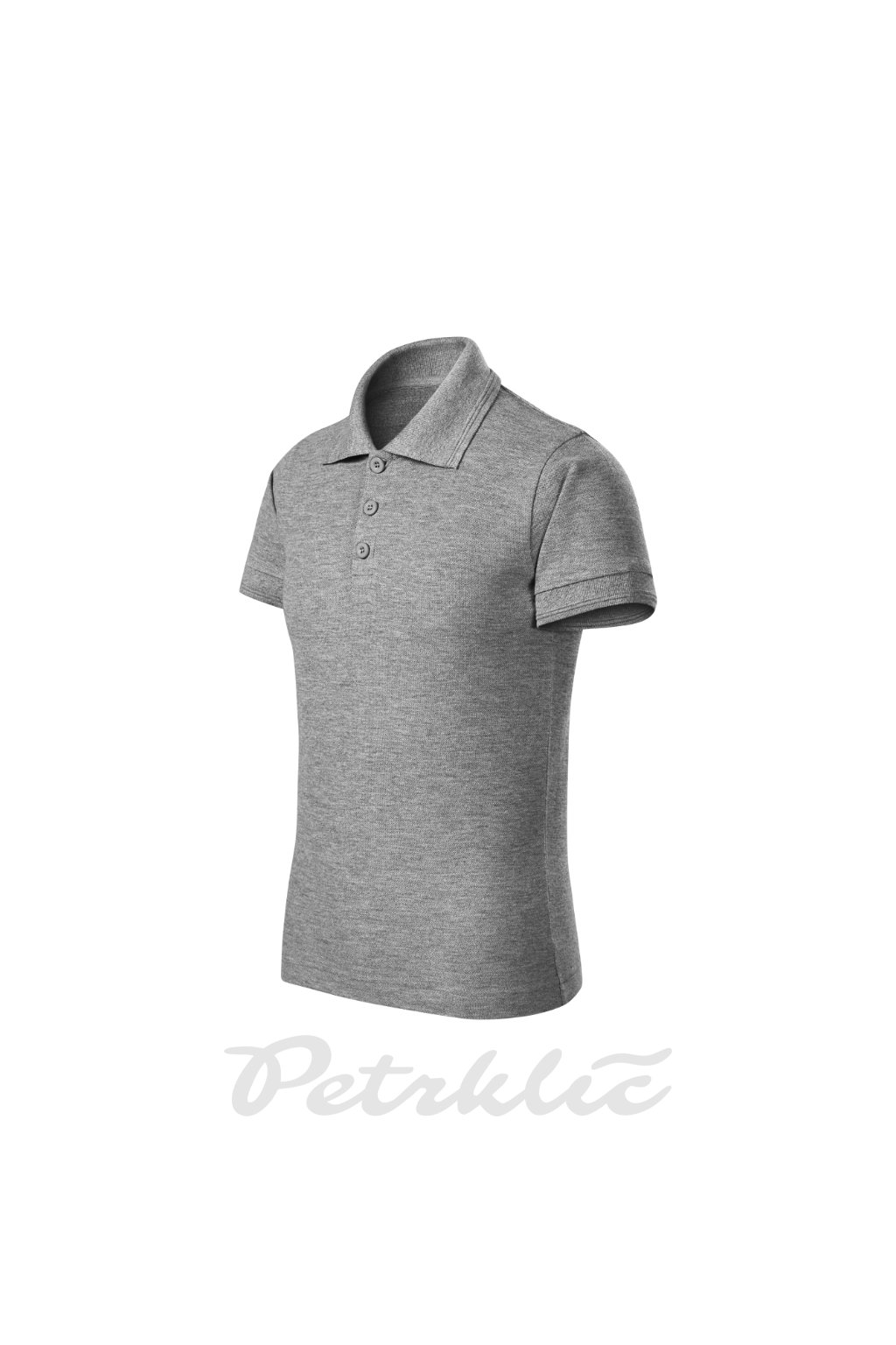 Pique Polo Free Polokošile dětská Pique, 65 % bavlna, 35 % polyester (barva 12 - složení se může lišit - 85 % bavlna, 15 % viskóza) (Barva tmavě šedý melír, Velikost - cisla,pismena 158 cm/12 let)