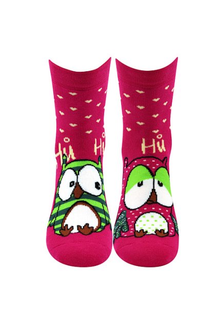 ponožky Pruhana 12 - magenta (Velikost 35-38 (23-25), 3 pár)