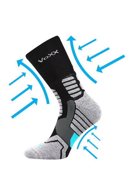 ponožky Ronin - černá (Velikost 35-38 (23-25), 1 pár)