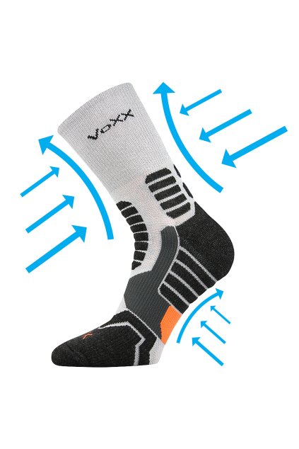 ponožky Ronin - světle šedá (Velikost 35-38 (23-25), 1 pár)