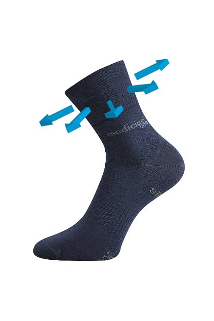 ponožky Mission Medicine - tmavě modrá (Velikost 35-38 (23-25), 1 pár)
