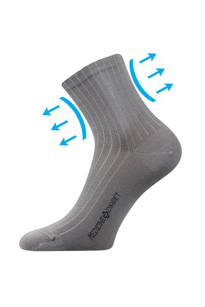 ponožky Demedik - světle šedá (Velikost 35-38 (23-25), 3 pár)